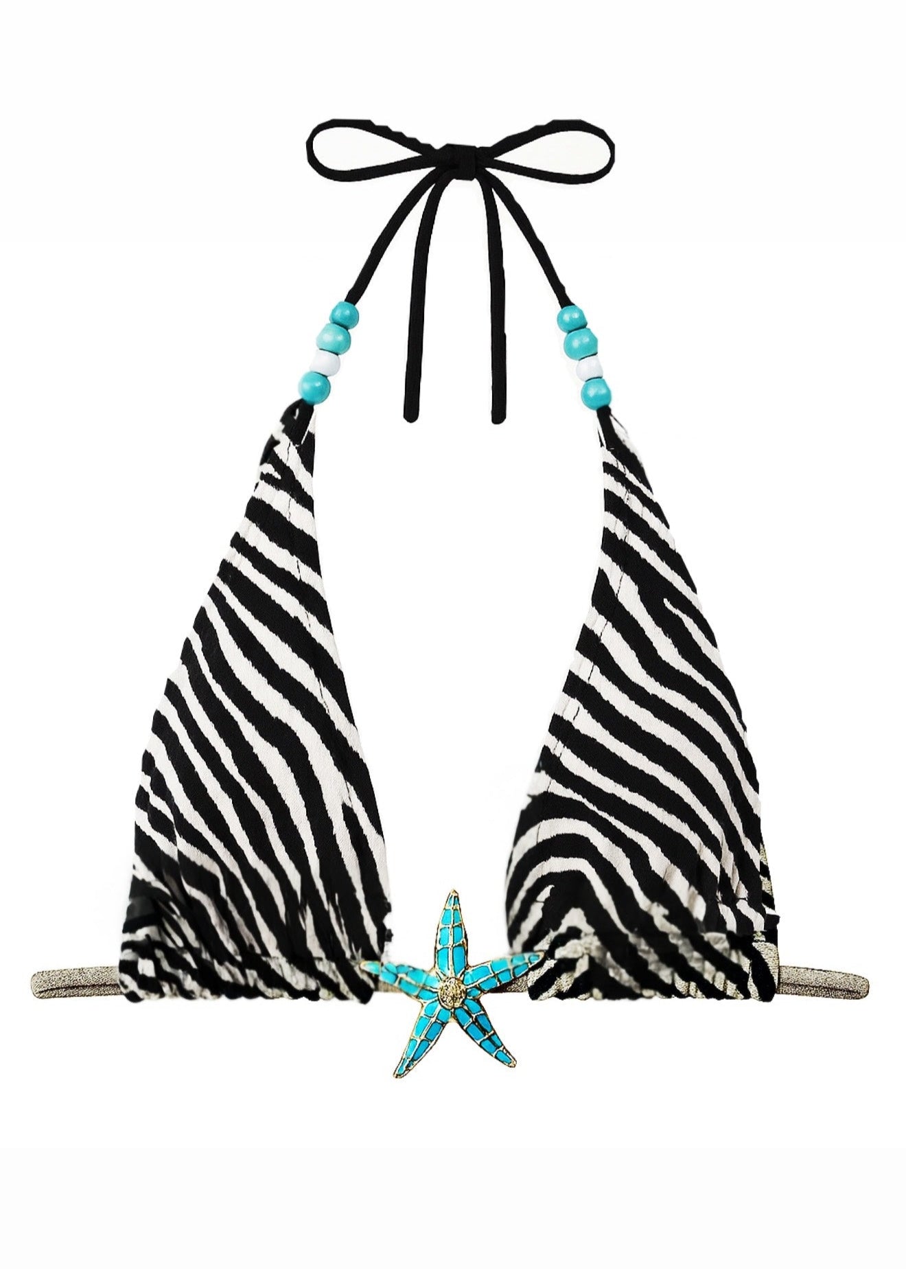 limited edition black & white zebra top