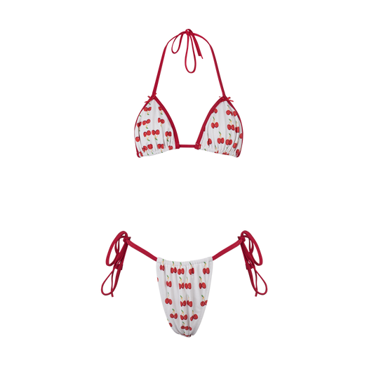 Dreamy red cherries bikini